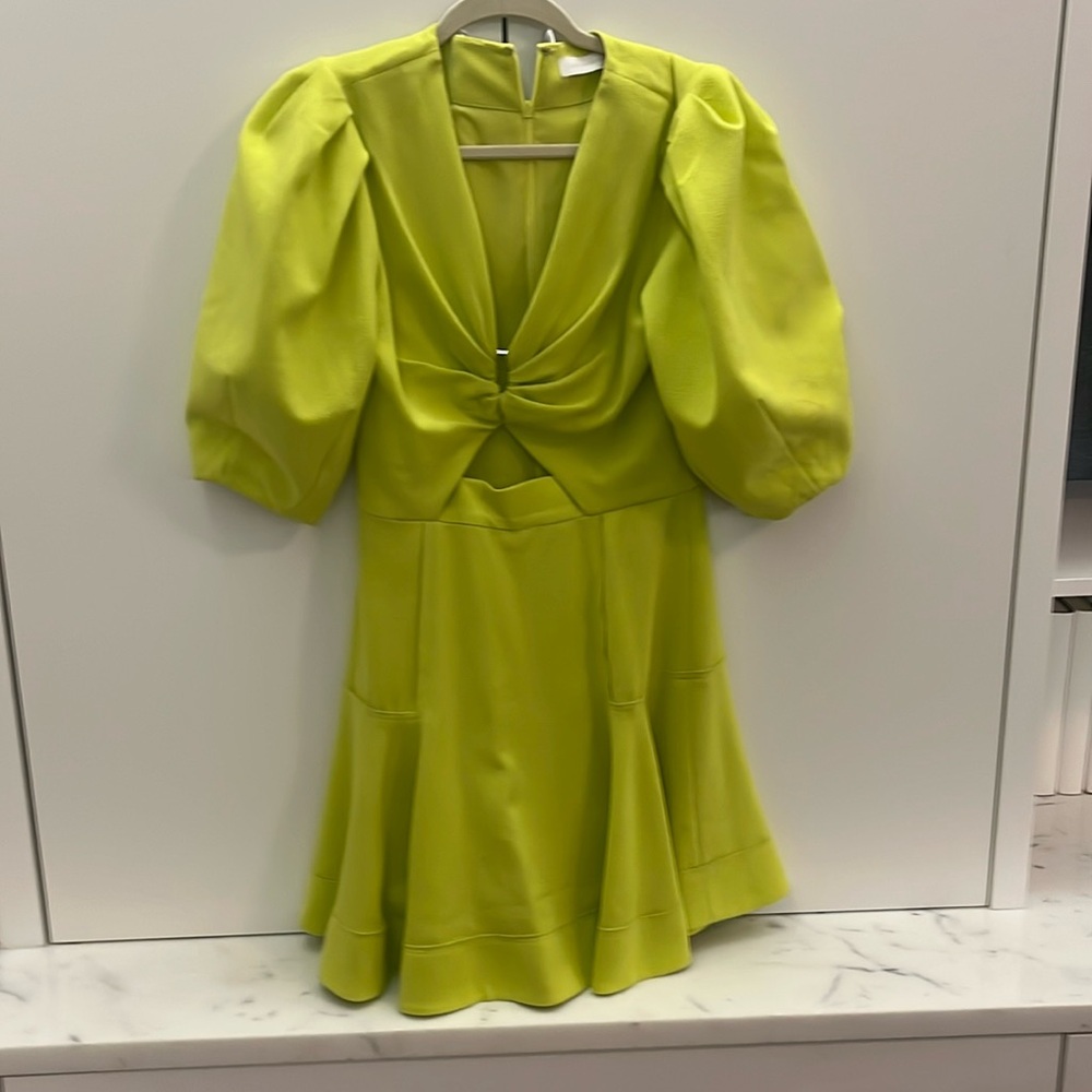 Jonathan Simkhai bright green dress. Fits like a 4.